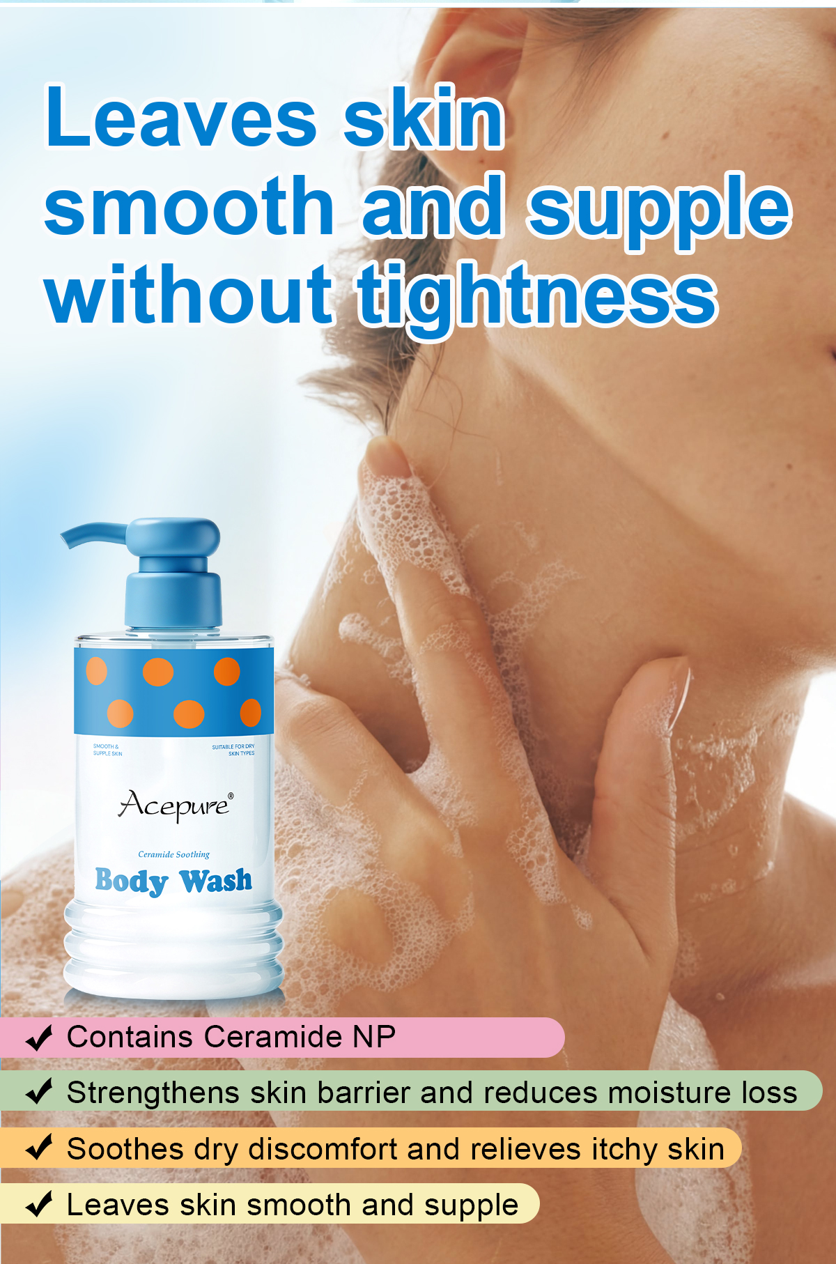 Image [2]-Ceramide Soothing Body Wash Strengthens Barrier and Relieves Dry Skin