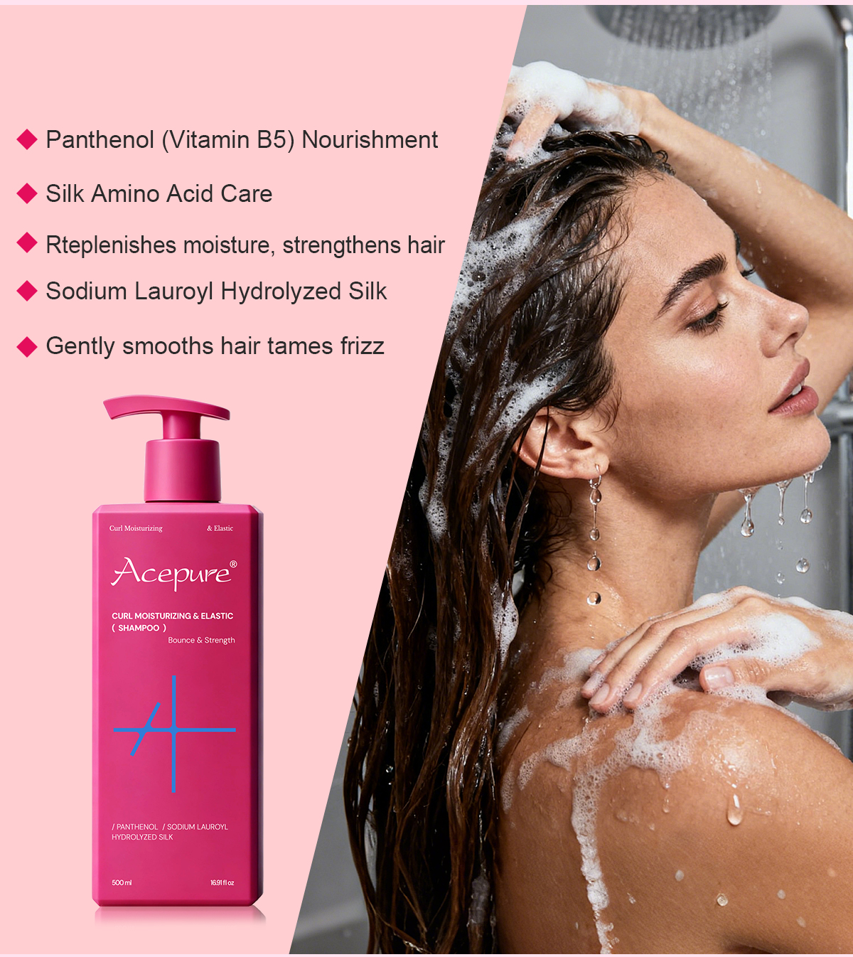 Image [4]-Curl Moisturizing Elastic Shampoo Repairs Permed Damaged Hair and Adds Bounce