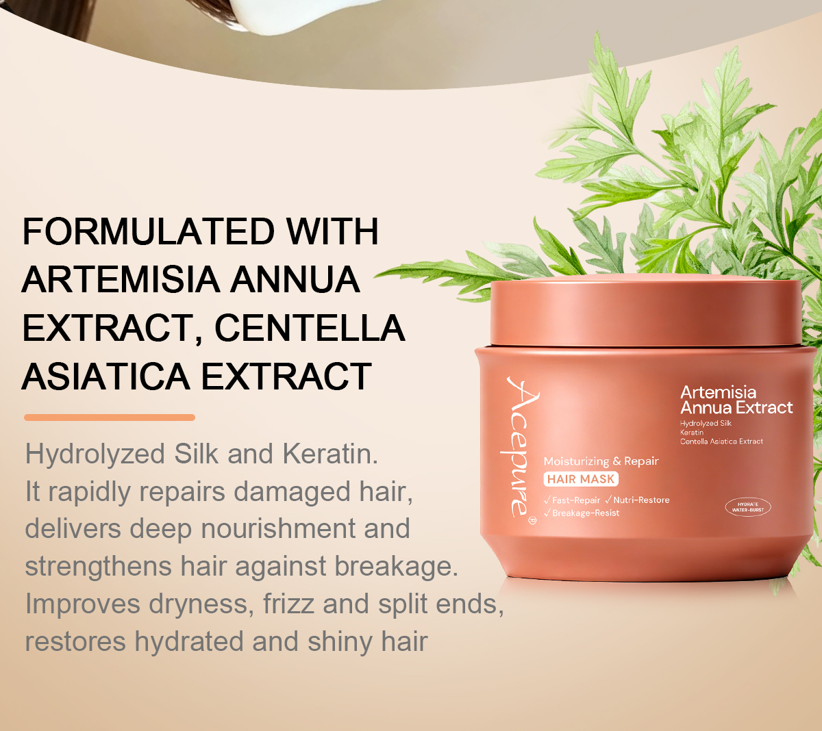 Image [3]-Moisturizing Repair Hair Mask Repairs Damage and Reduces Breakage