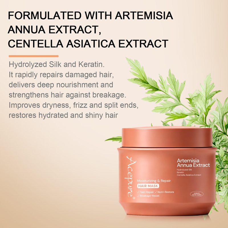 Moisturizing Repair Hair Mask Repairs Damage and Reduces Breakage-acepure
