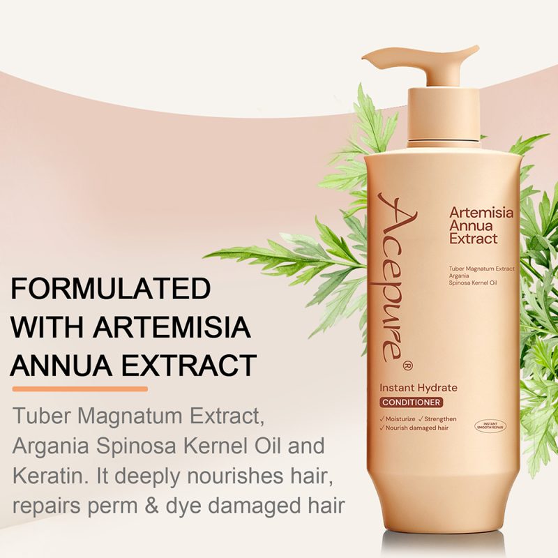 Instant Hydrate Conditioner Repairs Damaged Hair and Smooths Frizz-acepure