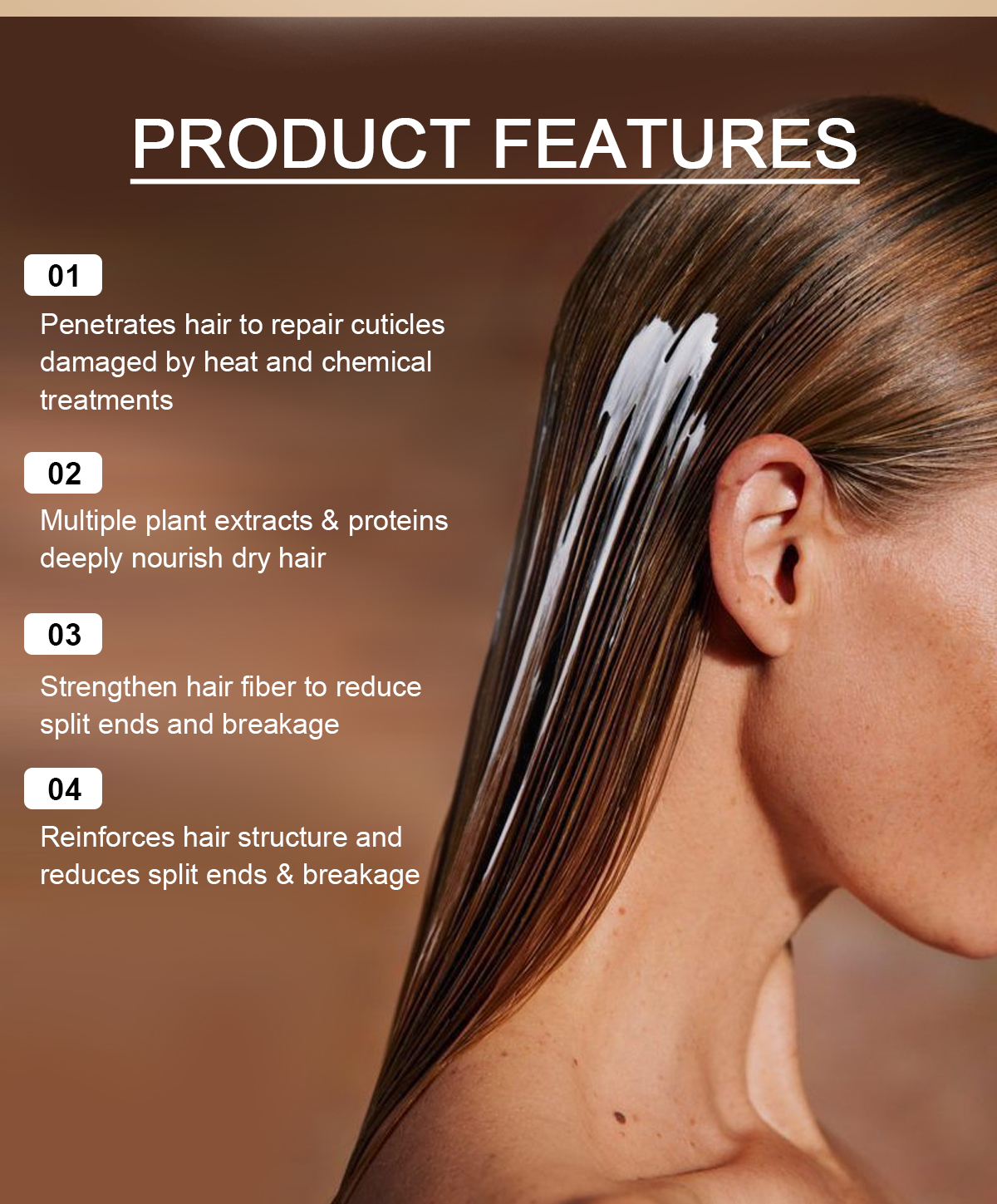 Image [4]-Moisturizing Repair Hair Mask Repairs Damage and Reduces Breakage